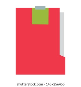 office academic school element binder cartoon vector illustration graphic design