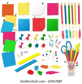 office accessories vector