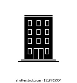 office or apartement glyphicon vector, and simple