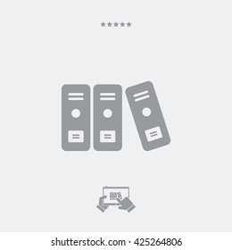Office archive folders icon