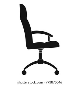 Office armchair icon. Simple illustration of office armchair vector icon for web.