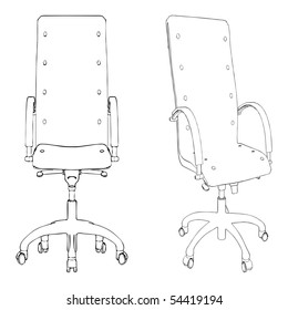 Office Armchair Vector 01