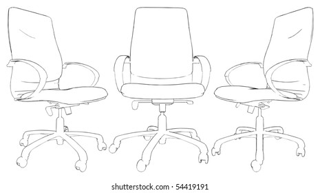 Office Armchair Vector 02