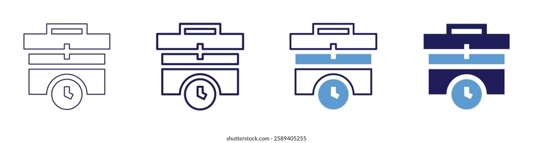 Office art display icon in 4 different styles. Thin Line, Line, Bold Line, Duotone. Duotone style. Editable stroke.
