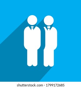 icono auxiliar de oficina, vector de icono de negocio