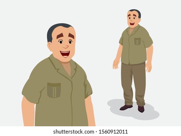 office assistant in standing pose vector illustration for your design, motion or animation. character for custom animation. Character design for animation. stylized character set for animation.