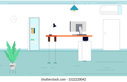 Office Background Isolated Vector Illustration Stock Vector (Royalty ...