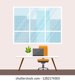 office background vector illustration
