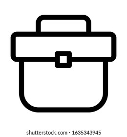 office bag briefcase icon vector