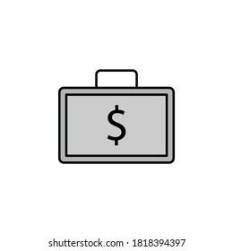 office bag, dollar icon. Element of finance illustration. Signs and symbols icon can be used for web, logo, mobile app, UI, UX