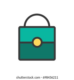 Office Bag icon cartoon style