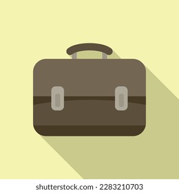 Office bag icon flat vector. Computer interface. Internet system