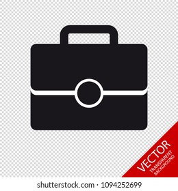 Office Bag Icon - Vector Illustration - Isolated On Transparent Background