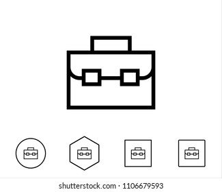 Office Bag Icon vector Illustration 