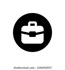 Office Bag Icon Vector Illustration in Glyph Style for Any Purpose