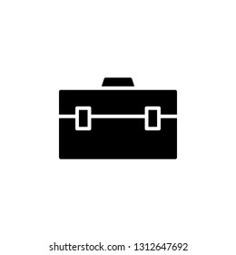 Office Bag Icon Vector Illustration in Glyph Style for Any Purpose