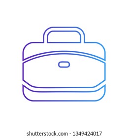Office bag icon vector - Bag sign