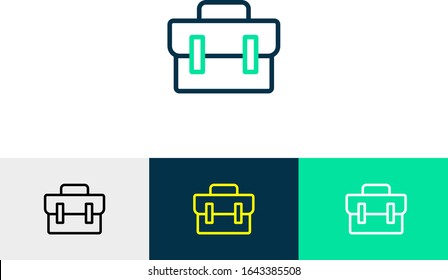 office bag line art vector 
