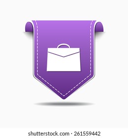 Office Bag Purple Vector Icon Design