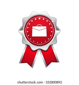 Office Bag Red Vector Icon Design