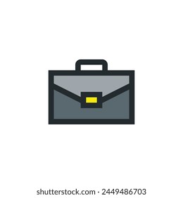 Icono de Vector de oficina. Icono de Maletín.