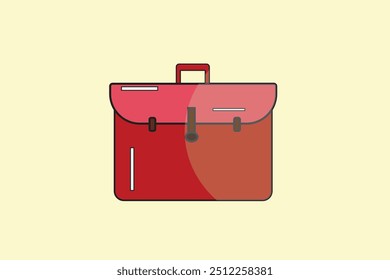 Office Bag Vector illustration for mockup graphics designs.