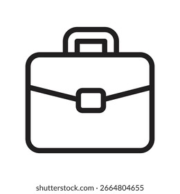 Icono de contorno de Vector de bolso de oficina. Archivo EPS 10 
