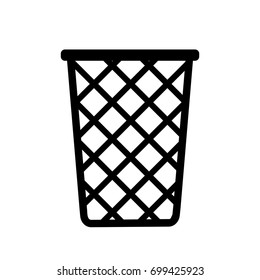 Office Basket icon ,black sign design