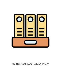 Office Binder Icon Vector Illustration