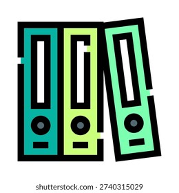 Office binders providing efficient organization and archival solutions for important business records, documentation, and files, ensuring systematic storage in the workplace