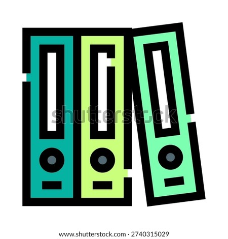 Office binders providing efficient organization and archival solutions for important business records, documentation, and files, ensuring systematic storage in the workplace