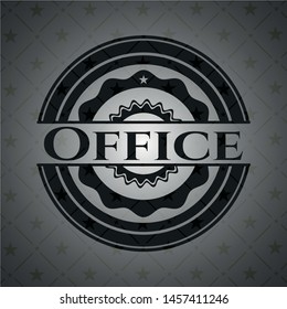 Office black emblem. Vector Illustration. Detailed.