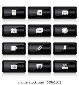 office black large buttons