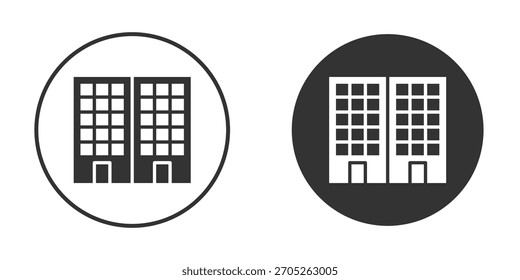 Office block icon. Perfect for web and app interfaces, presentations, infographics