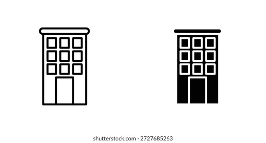 Símbolo de ícone de bloco do Office elemento de design gráfico de logotipo. EPS10