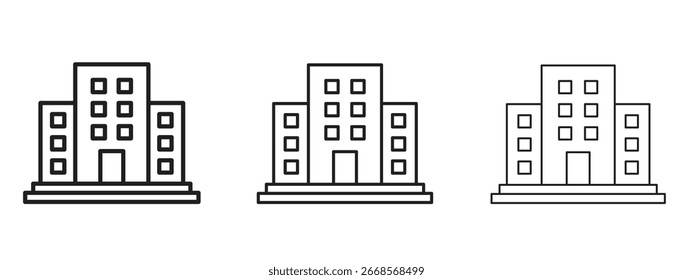 Ícone de bloco do Office para Elementos de Sites ou Aplicativos, Logotipo. Gráficos de vetor de pixel