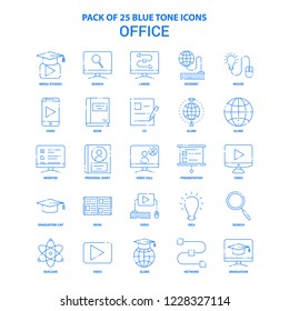 Office Blue Tone Icon Pack - 25 Icon Sets