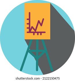 Office board, illustration, vector on a white background.
