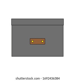 office box on white background