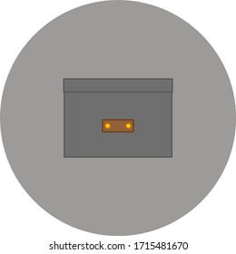 office box on white background
