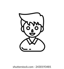 Icono de Office Boy en vector. Logotipo
