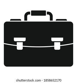 Icono del maletín de Office. Ilustración simple del icono del vector del maletín de oficina para el diseño web aislado en fondo blanco