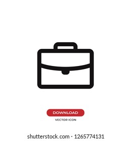 Office briefcase icon vector
