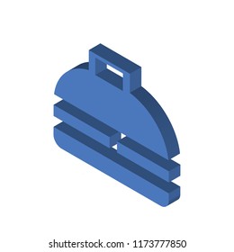 Office briefcase isometric left top view 3D icon
