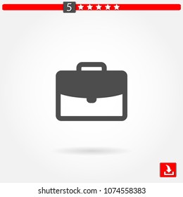 office briefcase vector icon