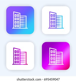 Office bright purple and blue gradient app icon