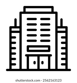 Office Building Business Icon Line Logo