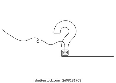 Bürogebäude durchgehende einzeilige Zeichnung minimalen Umriss Vektorgrafik