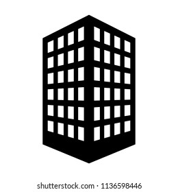 Office Building Or Corporate Company Headquarters Flat Vector Icon For Real Estate Apps And Websites