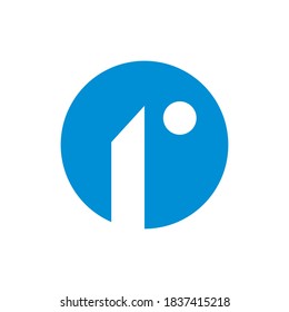 Office building creative symbol concept. Modern skyscraper, 3d architect, construction silhouette abstract business logo. Cityscape, apartment icon. 